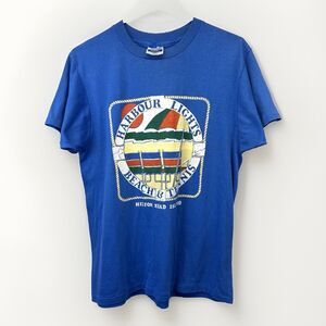 blue Hanes t-shirt Harbour Lights Beach & Tennis  Large